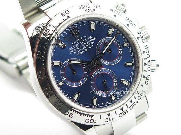 AAA Replica Watches Blue On Bracelet 116520 A SS Daytona Edition JF Dial 3944 Best QuickDry 1227